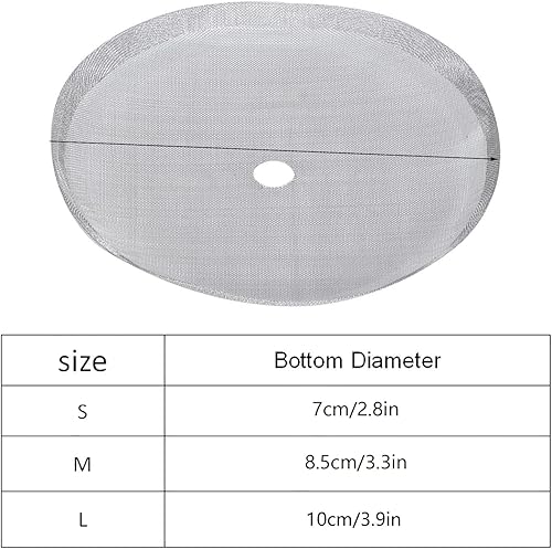 Miniatura 2 de Fdit 5 filtros universales de prensa francesa de acero inoxidable 304 de repuesto para 12 oz / 11.8 fl oz / 4 tazas de prensa francesa para