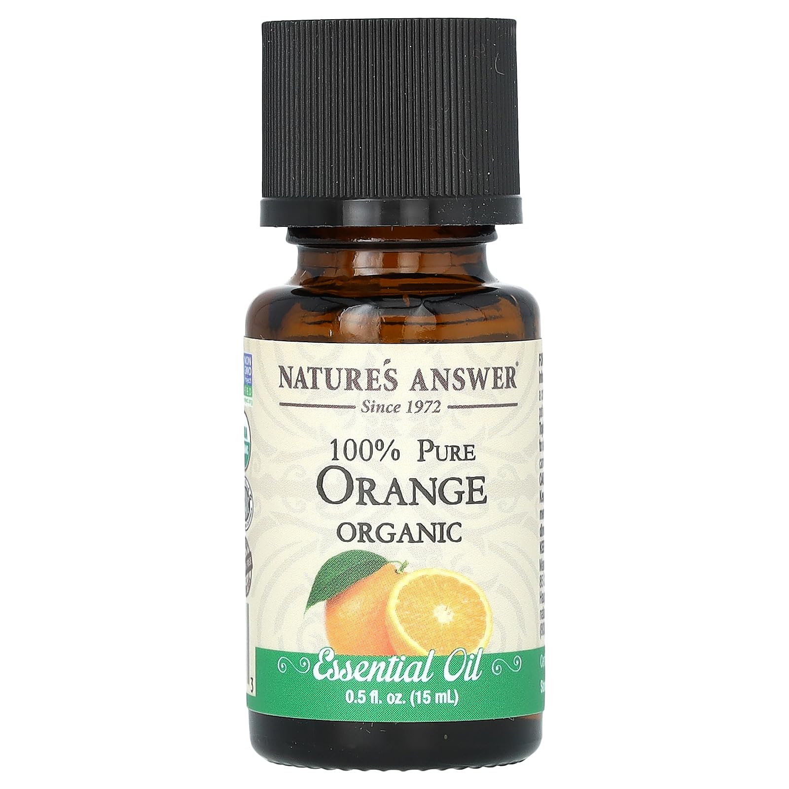 Orgánica de aceite esencial, 100% Pure Orange, fl oz 0,5 (15 ml) - respuesta de la naturaleza