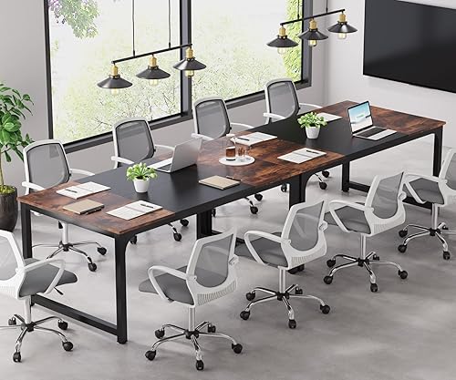 Miniatura 6 de Tribesigns Mesa de conferencias mesa rectangular de seminario de reuniones de 6 pies 708 pulgadas de largo x 315 pulgadas de ancho x 295 pulgadas de