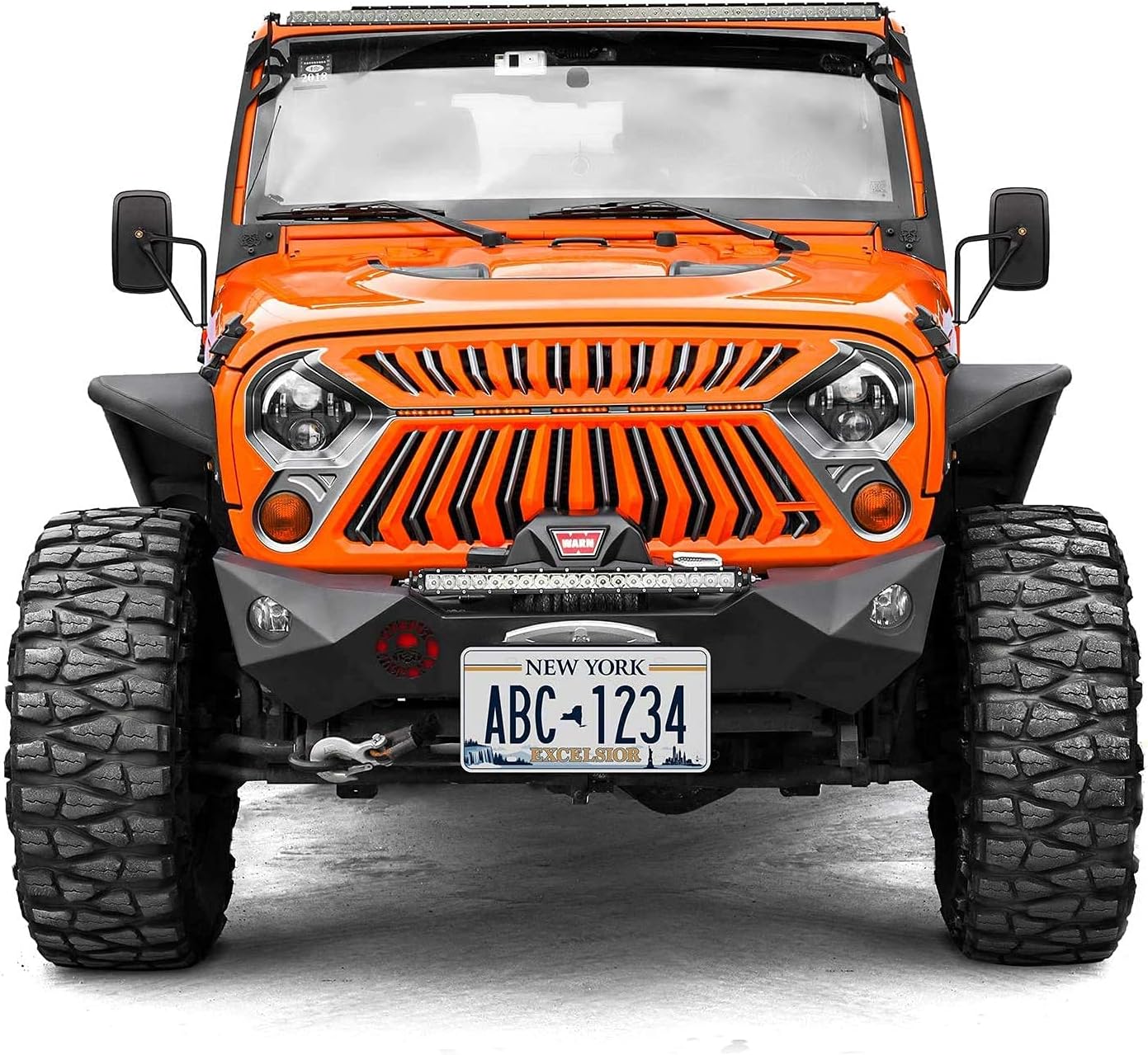 JeCar Seitenspiegel Quadratisch Für Jeep Wrangler CJ YJ TJ JK JL - Türloser Schnellverschluss In Textured Black