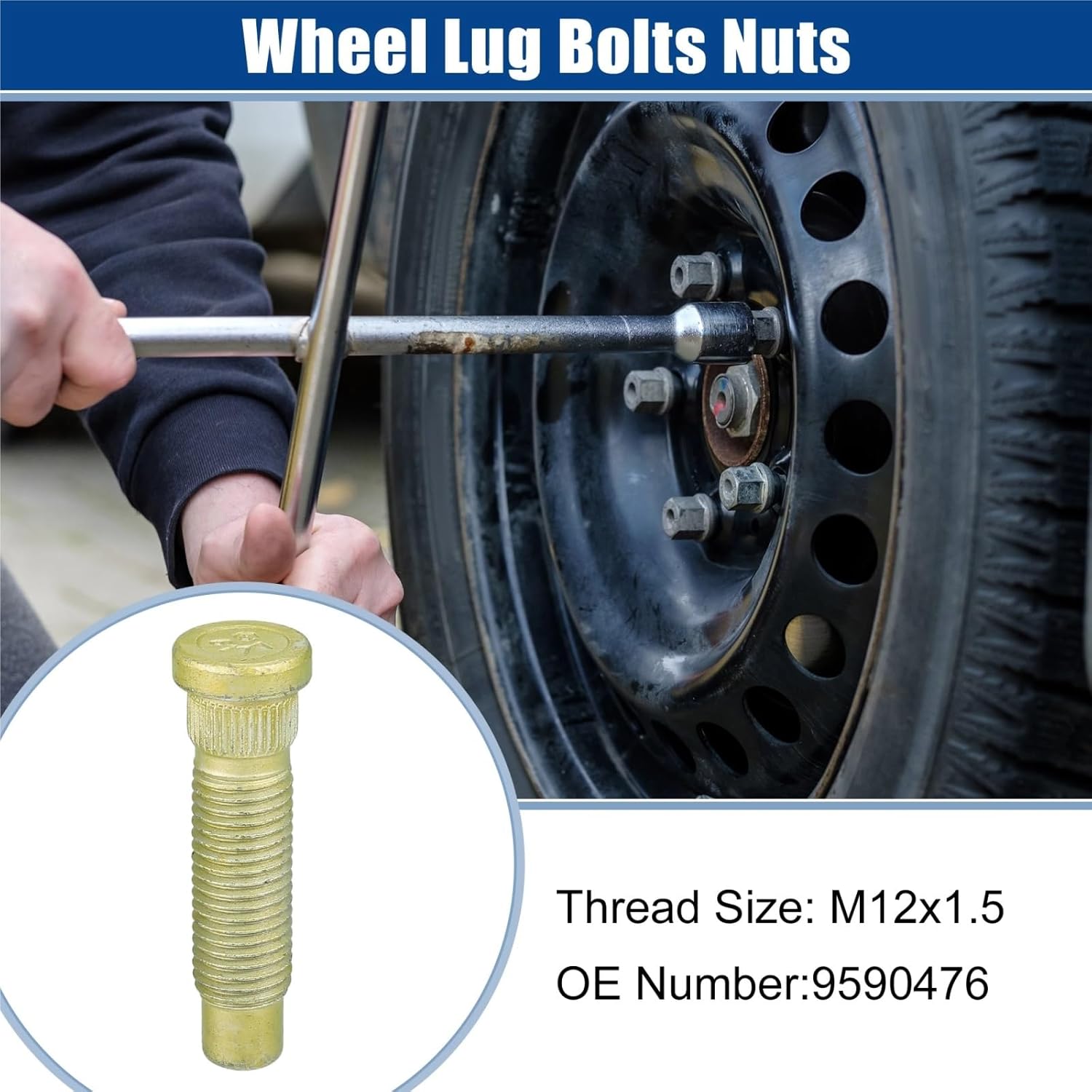 車のタイヤ用ネジ Compatible With Chevrolet For Lumina 2001-2025 For Trailb