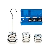 Vista 2 de Plutreas Juego de pesas ranuradas con colgador y estuche, 13 pesas métricas