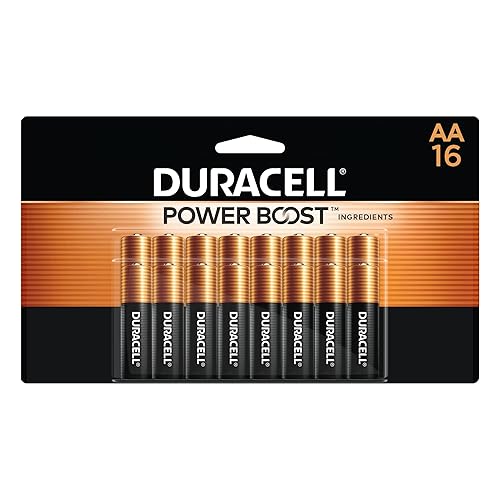 Duracell Coppertop AA Batteries with Power Boost Ingredients, 16 Count (Pack of 1) Long-lasting Alkaline Double AA Battery for Household and Office Devices - 16 Count (Pack of 1)
