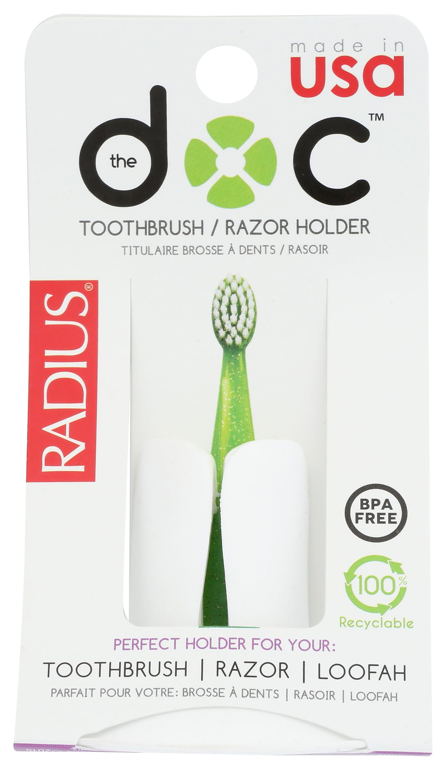 Radius Assorted Toothbrush Suction Stand, Colors