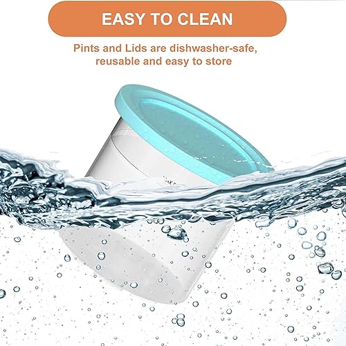 Miniatura 6 de VRINO 246 Pintas de creami, para crema de cocina Ninja, pintas de helado con tapas herméticas, reutilizables para máquina de helados serie NC301