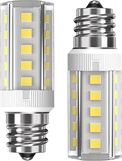 WE05X20431 LED Dryer Drum Light Bulb Replacement-2Packs,E12 Base 4W 120V,6000K White Appliance Light Bulb，Compatible for G-E Whirl-Pool Dryer Replace 22002263 WE4M305 WP3395618