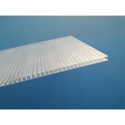 Paneles Policarbonato Greenhouse - Lote de 10 paneles de alveolar (1180 x 695 x 6 mm, policarbonato, incoloro)