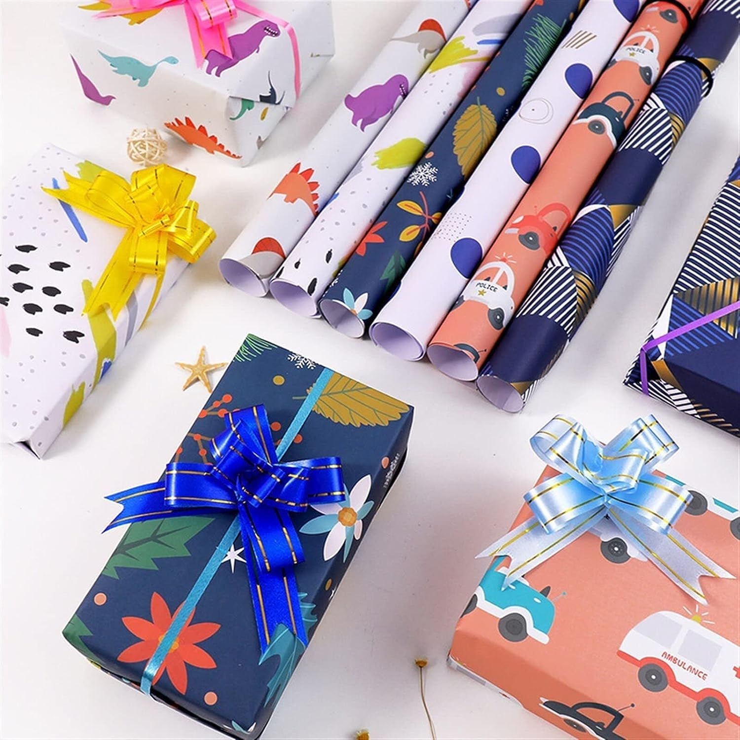 Papel De Embalaje, Papel De Navidad, Papel de regalo navideño, papel de regalo navideño, cortador de papel de regalo 50 * 70 cm Decoración de dibujos animados Papel de regalo de cumpleaños DIY for niñ
