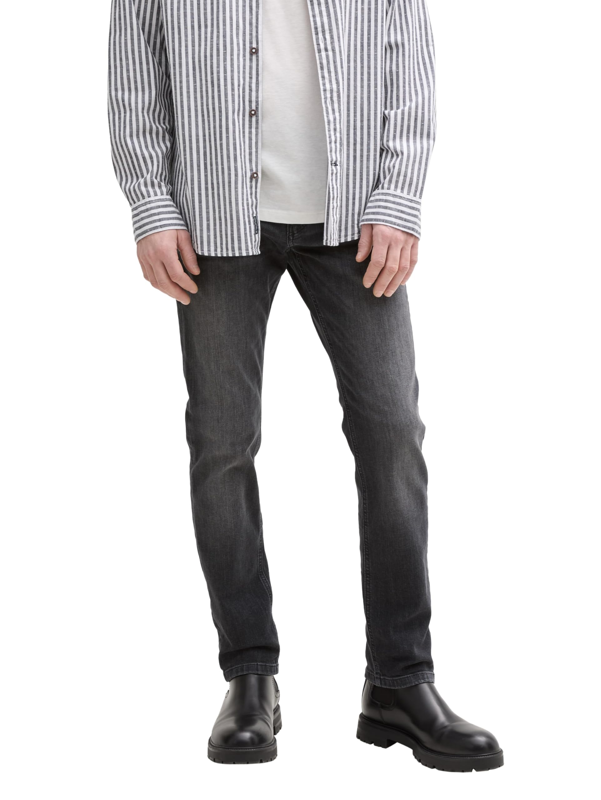 Tom Tailor T-Shirt mit Logo-Print, Navy Middle Blue Injected, XXXL