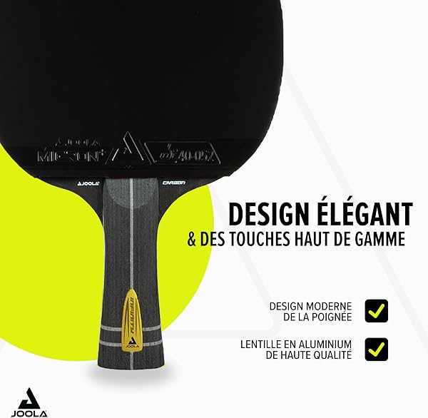 JOOLA Raquette de Tennis de Table Infinity – Raquette de ping-Pong Professionnelle en Carbone approuvée par l'ITTF – Zyramid/GL/Infinity Carbon/Hugo Calderano - 4