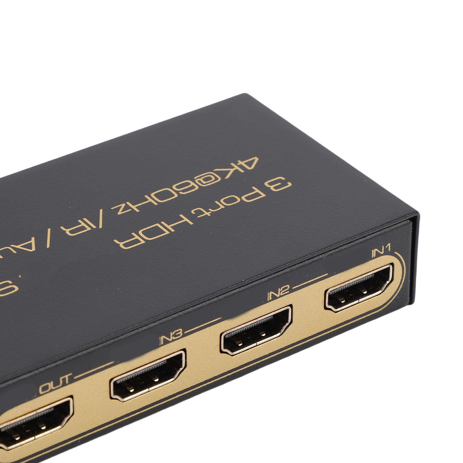 Zunate Commutatore 3 Ingressi e 1 Uscita, 24/50/60 Splitter Video Supporta 4K 60 Hz E 1080P Selettore Con Telecomando Compatibile Con Laptop, Pc, Tv, Videogiochi E Proiettori