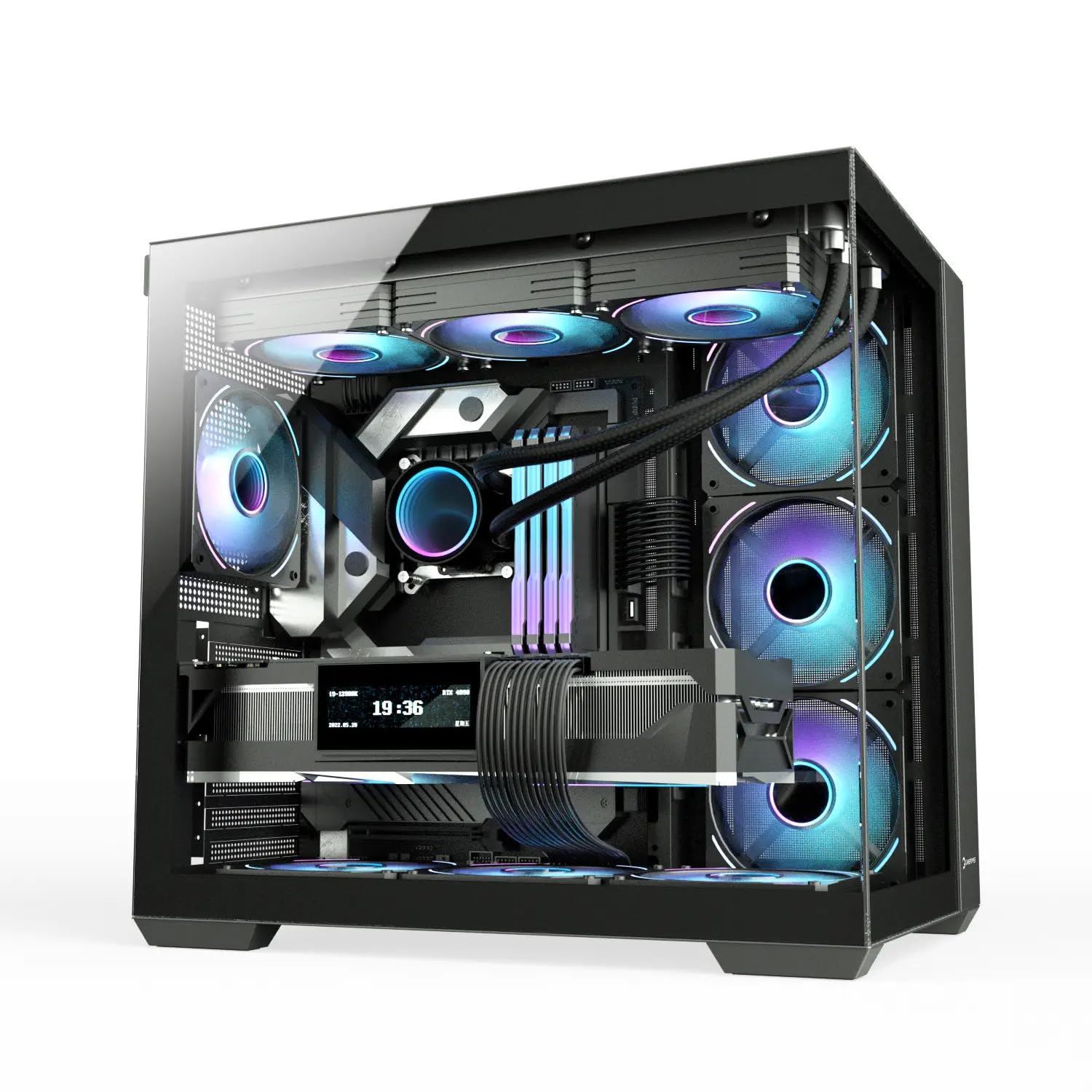War Rparrow Pc Case Gamepower Warcry Prism Mid Tower Airflow Panoramic Pc Case Glass ...