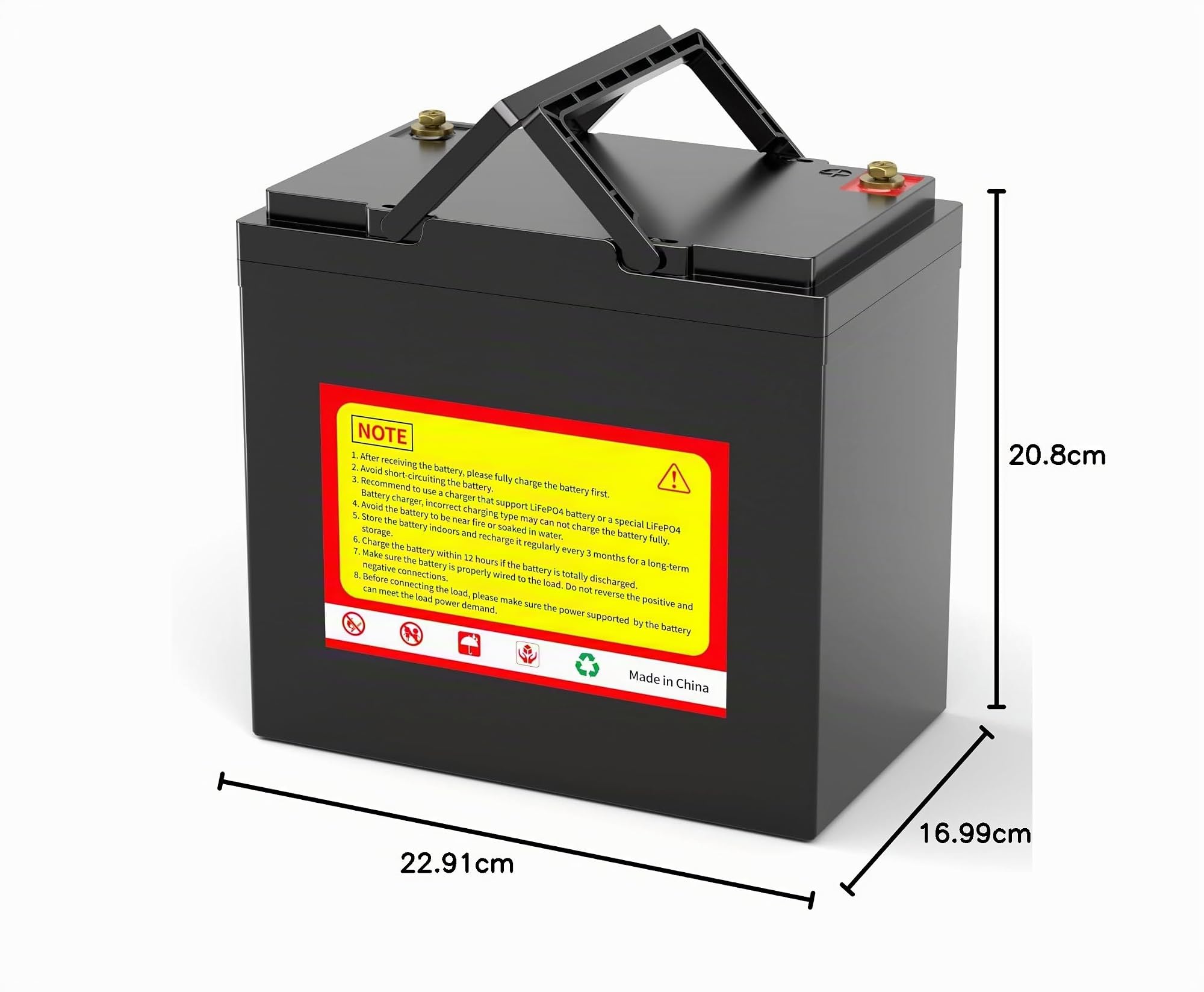 TCBWORTH Bateria Litio 12V 100Ah Bluetooth Batería LiFePO4, 15000+ Ciclo Profundo, Protección Contra Bajas Temperaturas, para Autocaravana, Sistema Placa Solar, Barco, Hogar, Kit Solar, Camping