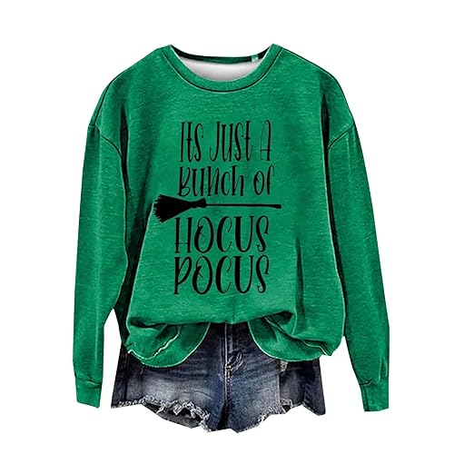 Heevina Halloween Sweatshirts For Women Its Just A Bunch Of