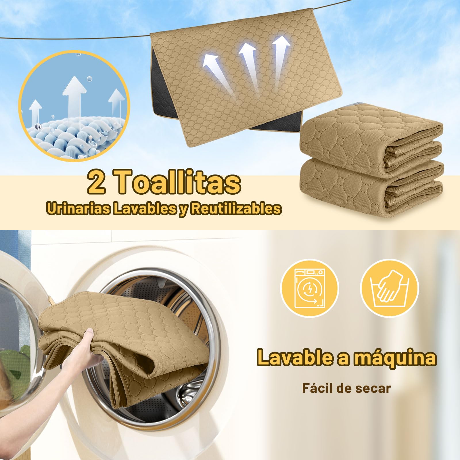 PiPiCat Almohadillas de entrenamiento para mascotas, 150 x 90 cm, impermeables, almohadillas para perros, protección del suelo, lavable, reutilizable, absorción rápida, base para