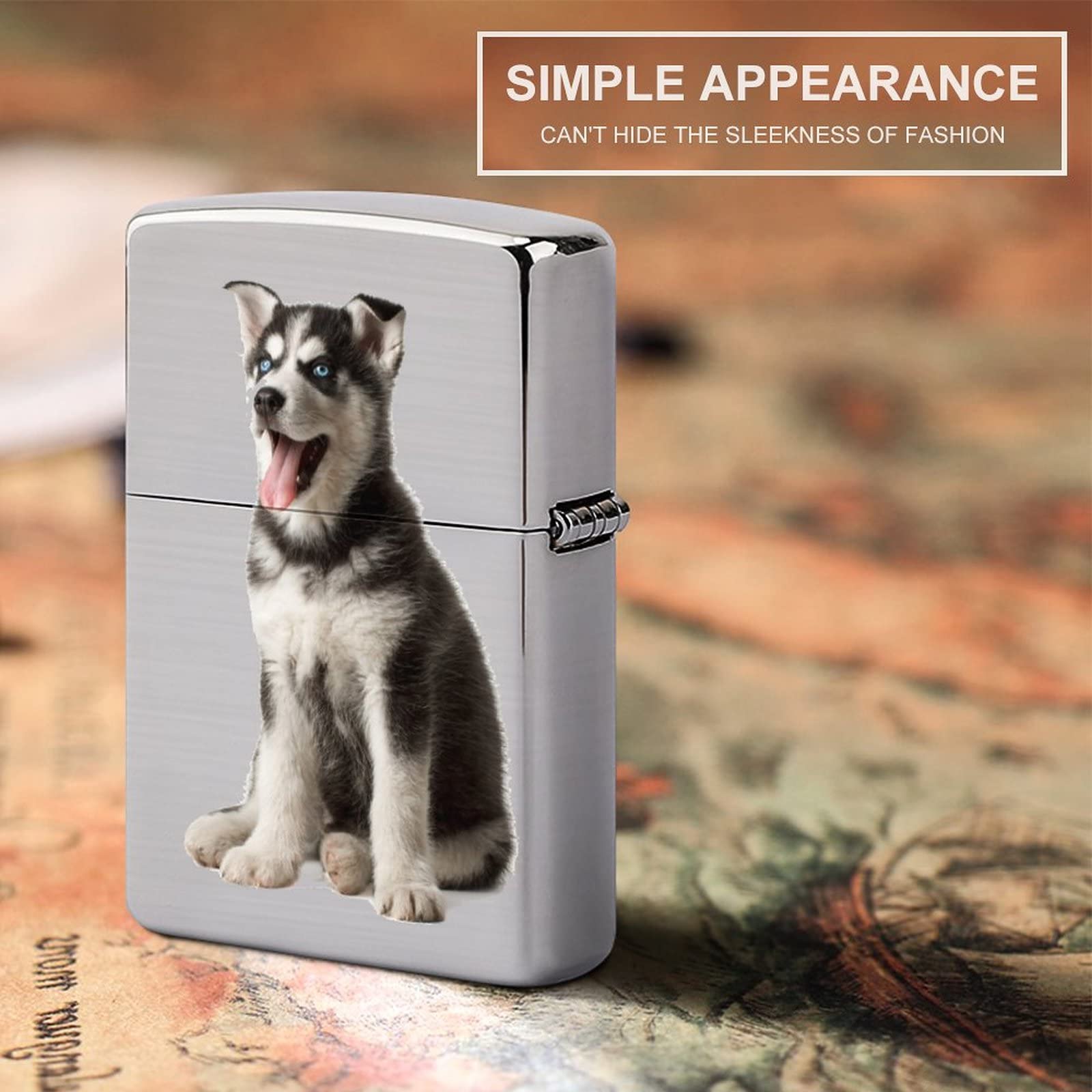 Amazon.co.jp: ジッポライター兼用ケース シベリアンハスキー 萌え 犬