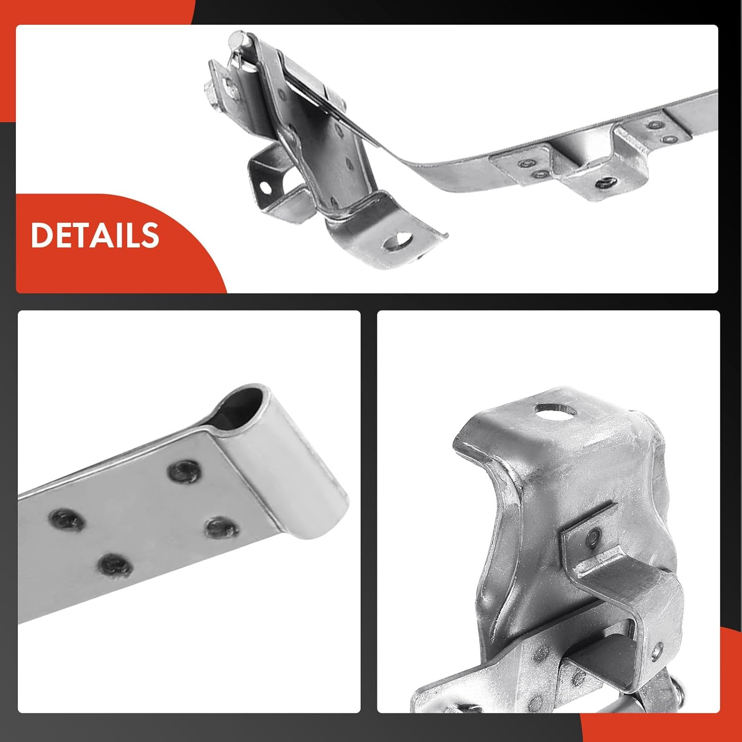 A-Premium Fuel Tank Straps Compatible with Toyota Tacoma 2001-2004 Extended Cab Pickup 4WD (Four Wheel Drive) Rear Strap Only