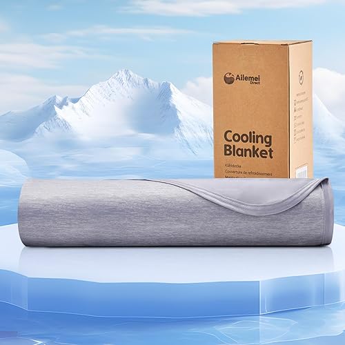 Miniatura 8 de Ailemei Direct Protector de colchón refrescante, cubrecolchón de tamaño individual para personas que duermen con calor, sábanas bajeras refrescantes