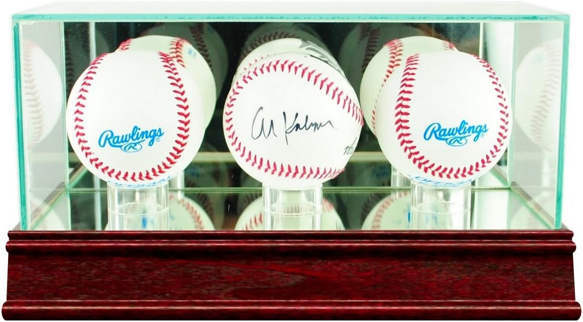 Perfect Cases Triple Baseball Display Case with Conservation Glass (99% UV)