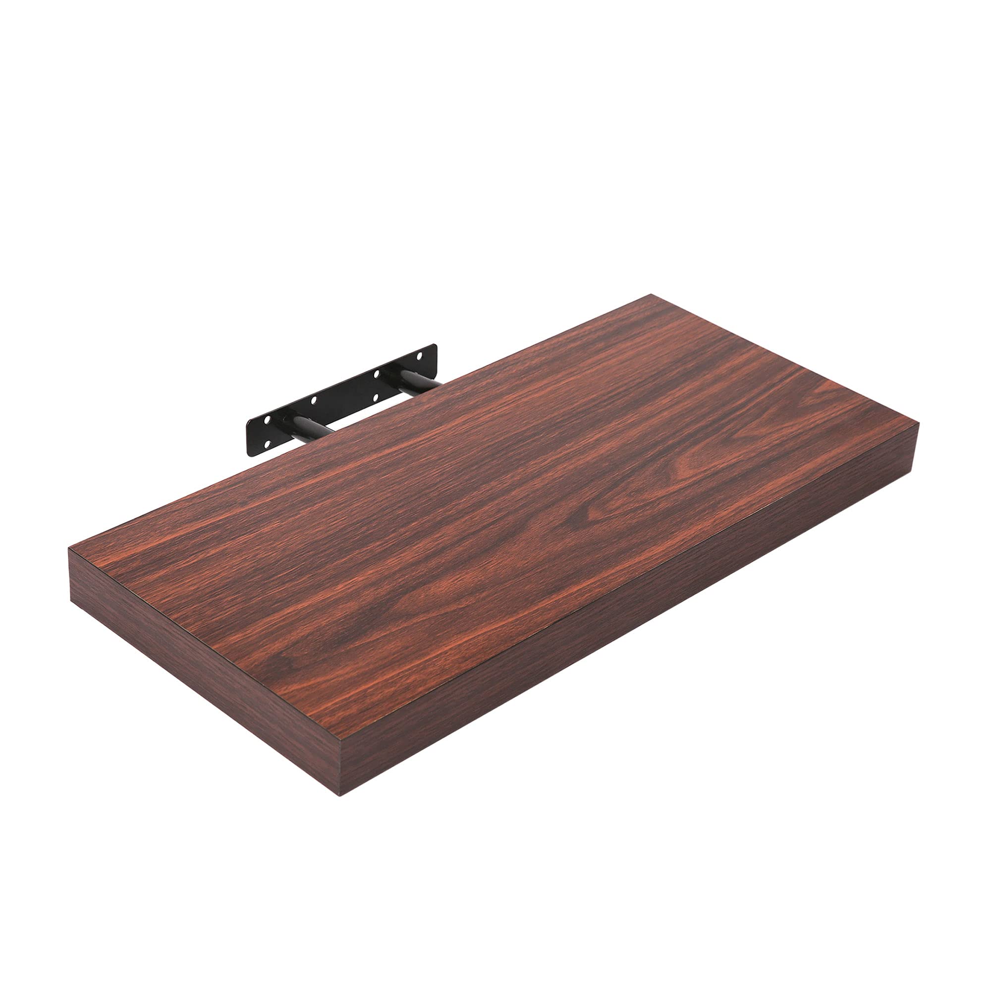 Edaygo Estante Flotante de Pared para Libros, Fotos, Estantería Balda Colgante, 90 x 23,5 x 3,8 cm, Decoración Madera - Oscuro