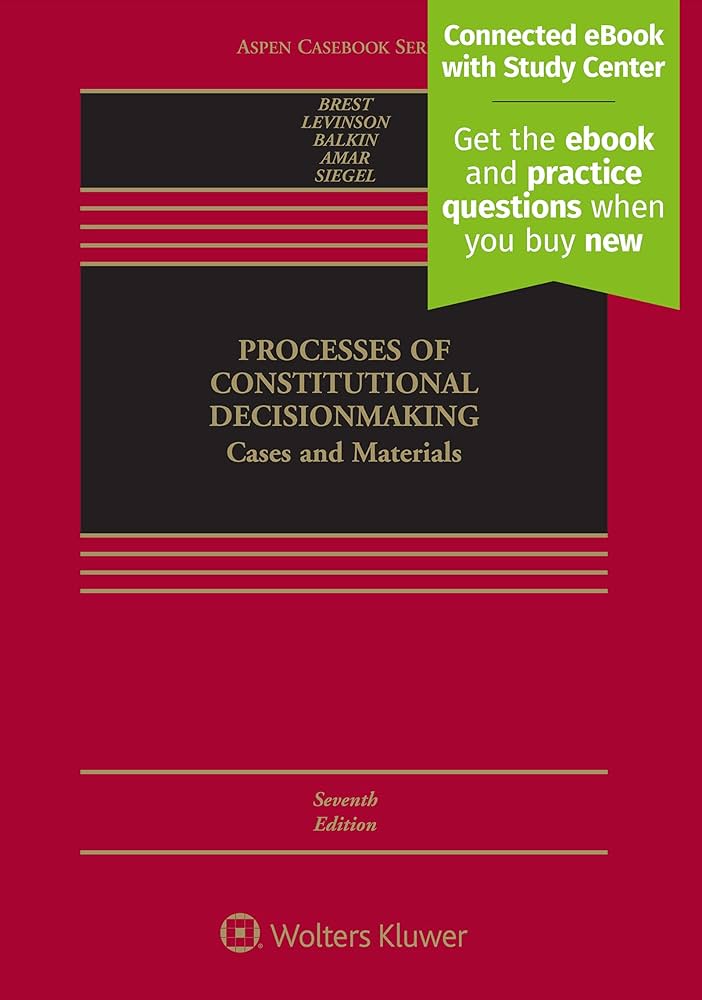 Amazon.com: Processes of Constitutional Decisionmaking