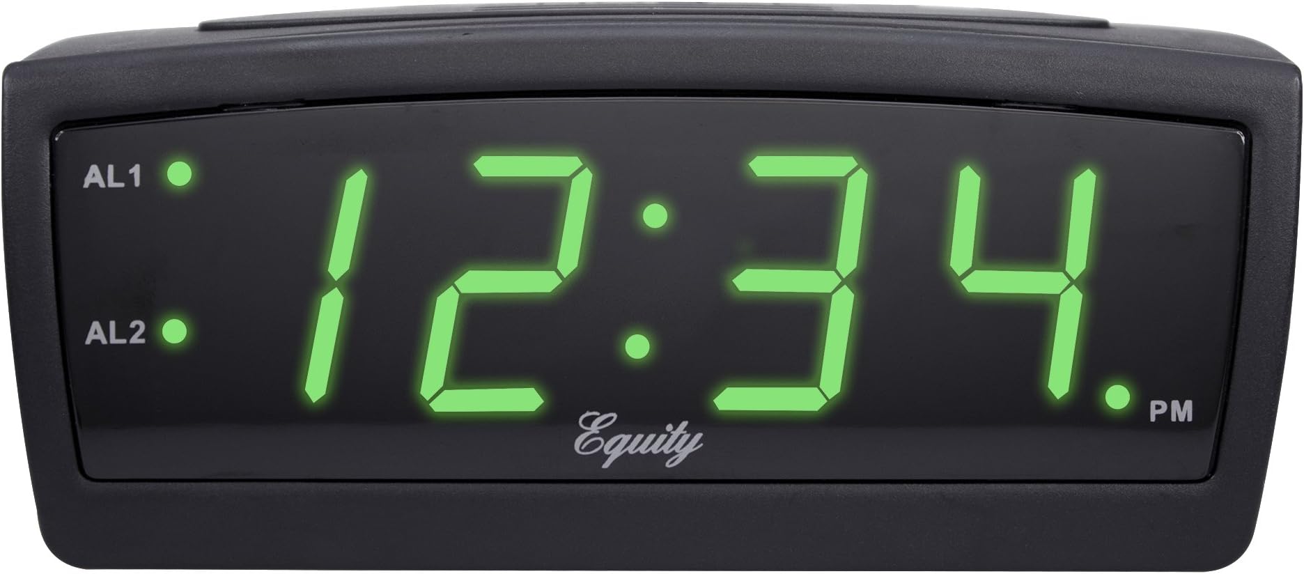 Equity by La Crosse 30229 LED Digital Alarm Clock, 0.9-Inch, Green