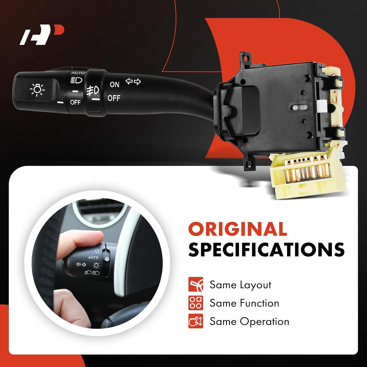 A-Premium Turn Signal Switch, Fog Light Multifunction Switch Lever Compatible with Toyota Sienna 2001-2003, Avalon 1998-1999, with Fog Lights, Replace# 8414007030