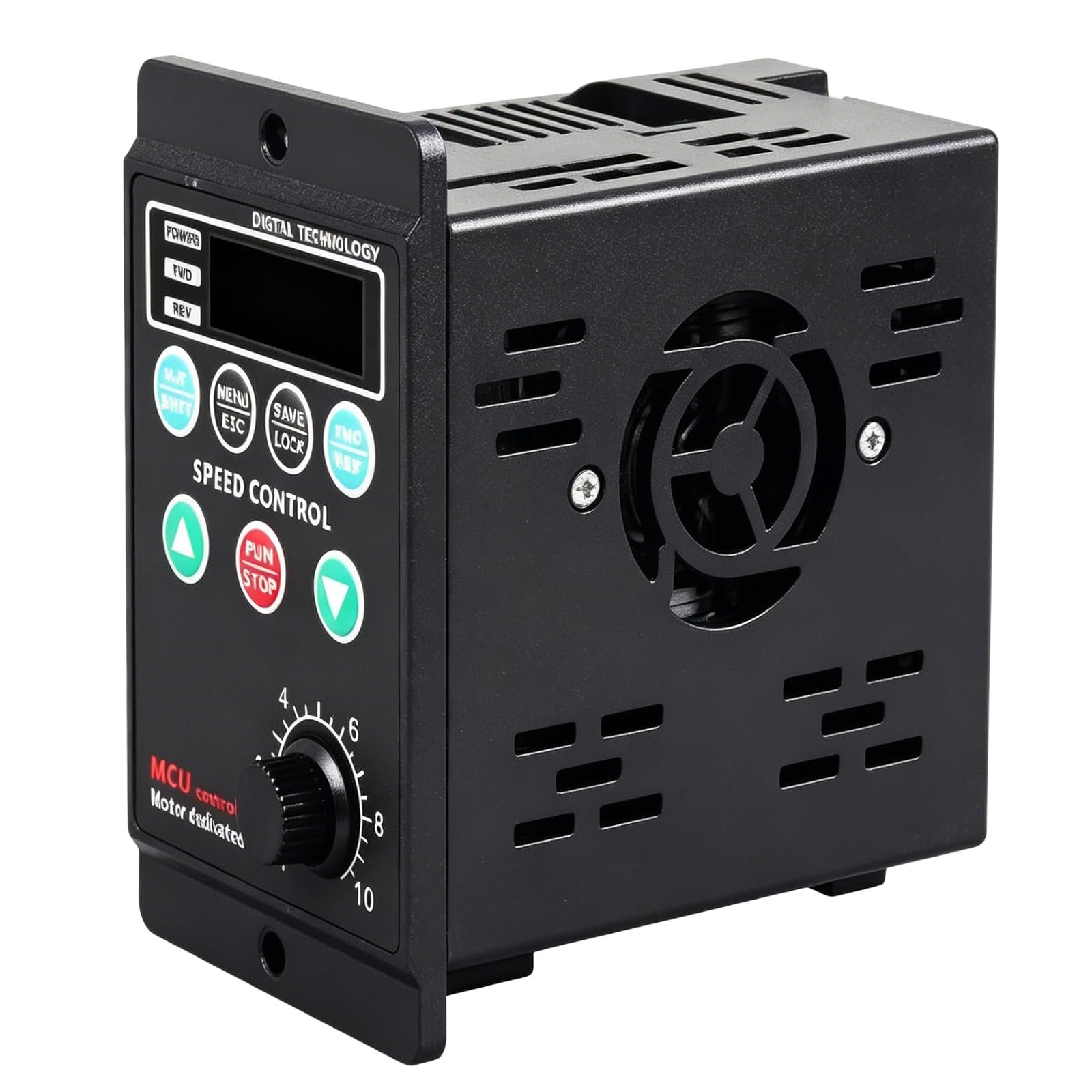Convertisseur de fréquence (VFD) 220 V monophasé, Sortie triphasée, variateur de Vitesse pour Moteur 750 W AC 220 V avec Protections Multiples et Affichage numérique