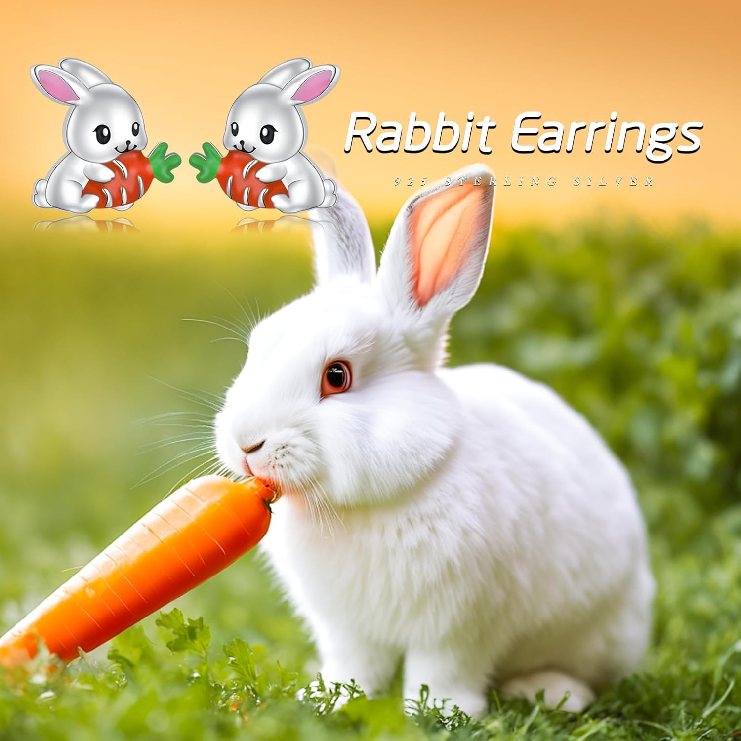 Animal Earrings 925 Sterling Silver Capybaral Cow Bunny Stud Earring for Women Capybara Jewelry Animal Earrings Jewelry - Image 7