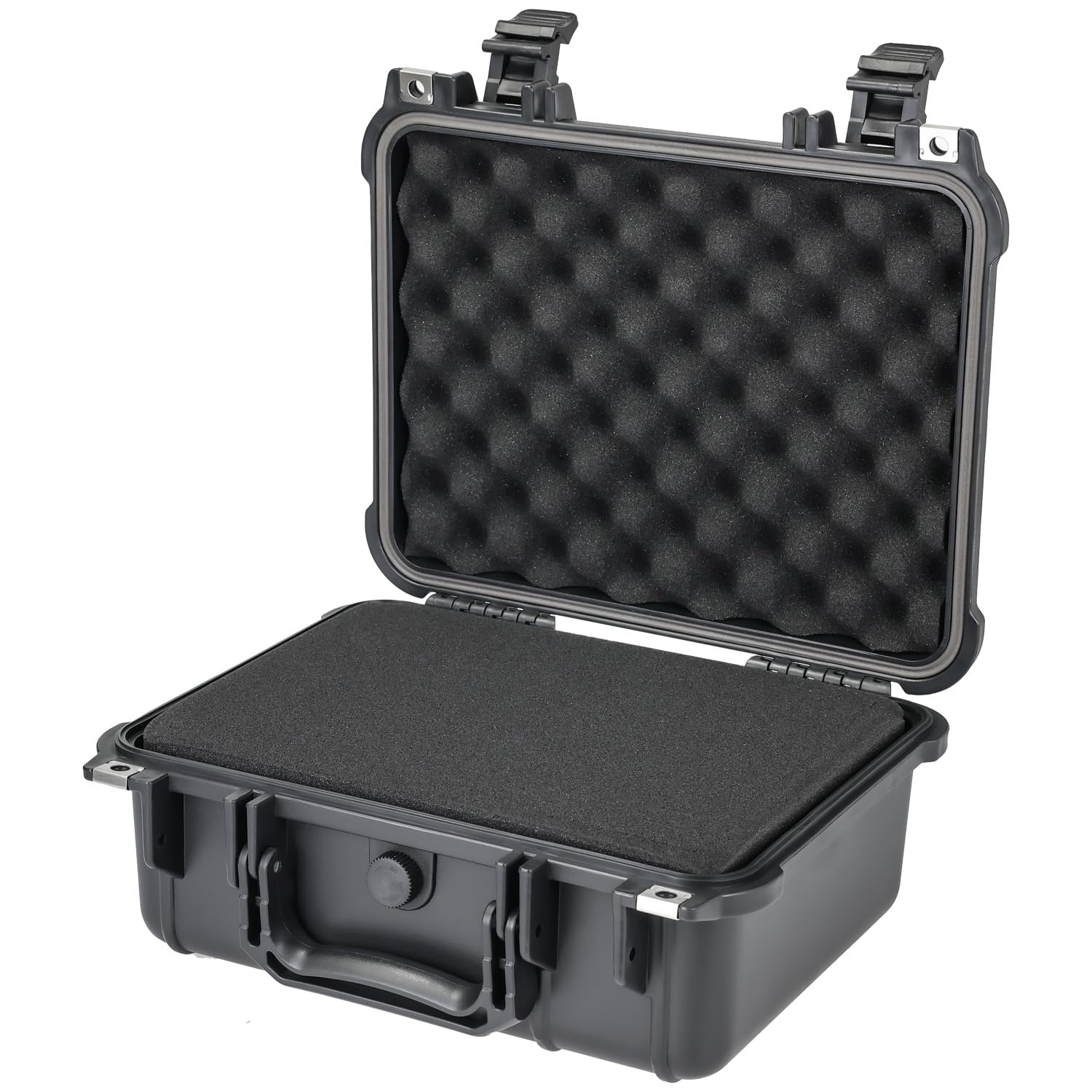 HMF Maletín Fotográfico Exterior, Estuche de Transporte con Espuma Troquelada | 34 x 29,5 x 15,5 cm