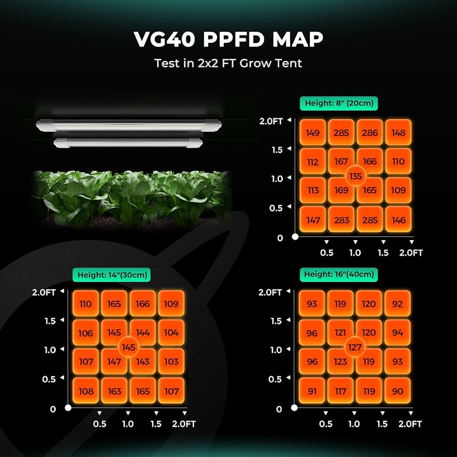 Amazon.com : MARS HYDRO VG40, 2ft Grow Lights for Indoor Plants