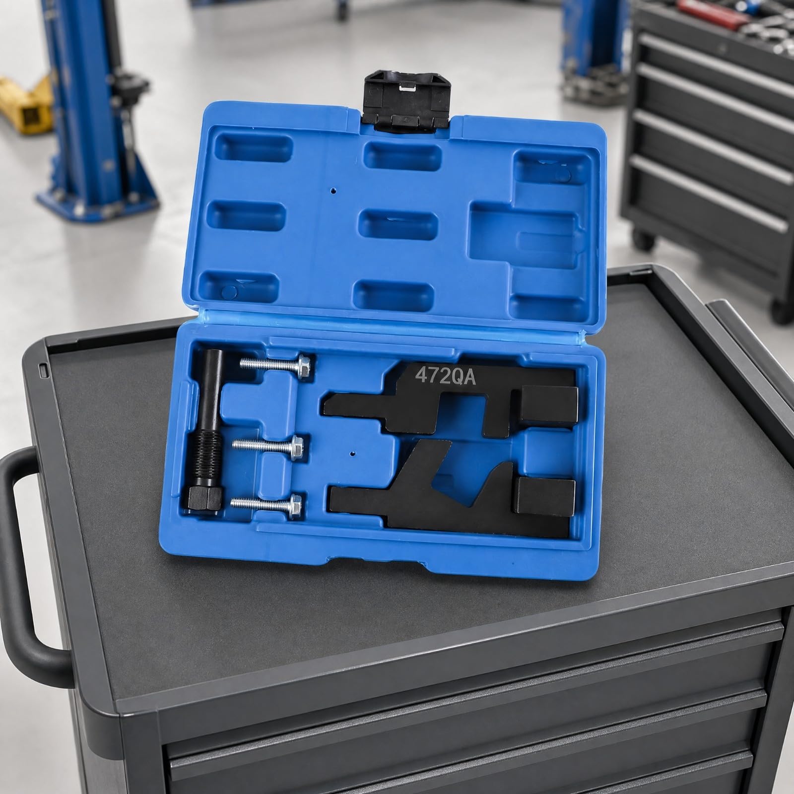 Kit Fasatura Motore per 472qa 1.5t in Acciaio al Carbonio con Atzzo di Posizionamento Albero a E Manovella con Custodia Rigida per Riparazione