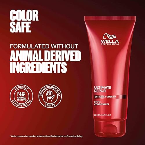 Miniatura 7 de Wella Professionals Ultimate Repair Set - Champú ligero, acondicionador nutritivo y tratamiento de reparación de cabello sin enjuague de lujo para