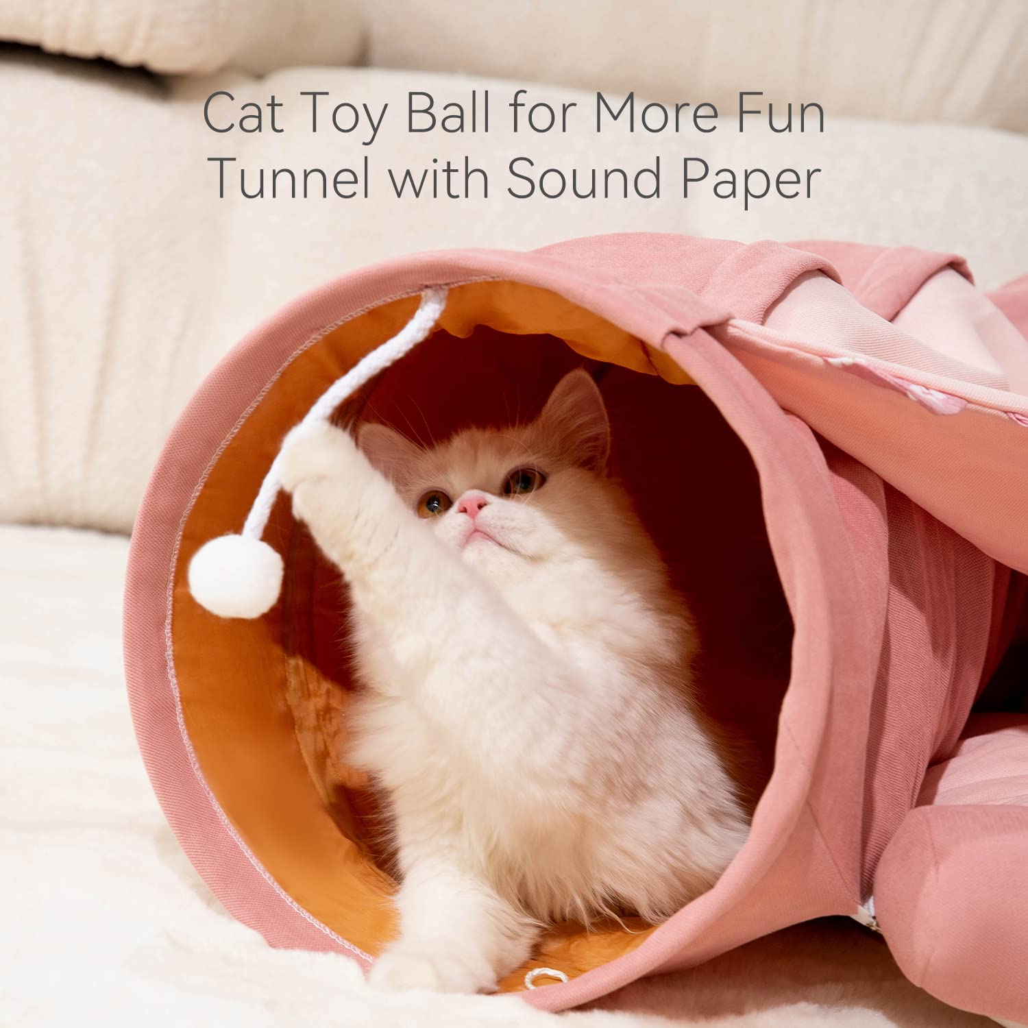 Tunnel Invernale Per Gatti HIPIPET Con Cuccia - In Peluche Morbido, Componibile In Più Forme, Per Gatti Piccoli, Medi E Grandi
