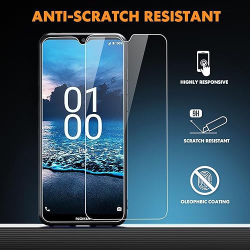 Miniatura 5 de Oududianzi - Funda para teléfono Nokia G100, con 2 protectores de pantalla, funda de silicona TPU suave y ligera, a prueba de golpes, antiarañazos,