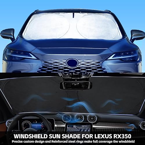 Miniatura 249 de Parasol para parabrisas de ajuste personalizado, cubierta para ventana delantera, visera plegable 210T, protector que bloquea los rayos ultravioleta