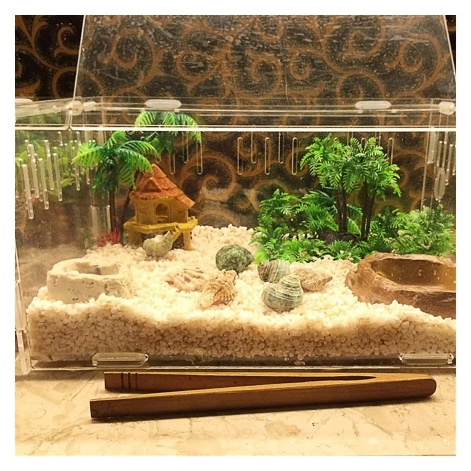 Künstliche Aquarienpflanzen aus Kunststoff, grün, 15 x 8 10 cm