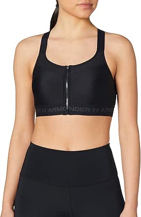 Under Armour Women's High Impact Crossback Zip Sports Bra