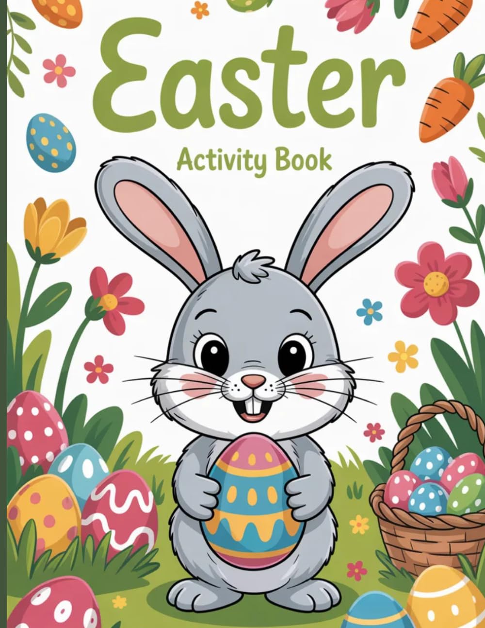 Easter Activity Book for Kids: Coloring Pages, Dot-to-Dot and Dot Marker Fun for Toddlers and Preschoolers with Cute Bunnies, Eggs and Easy Holiday Activities
