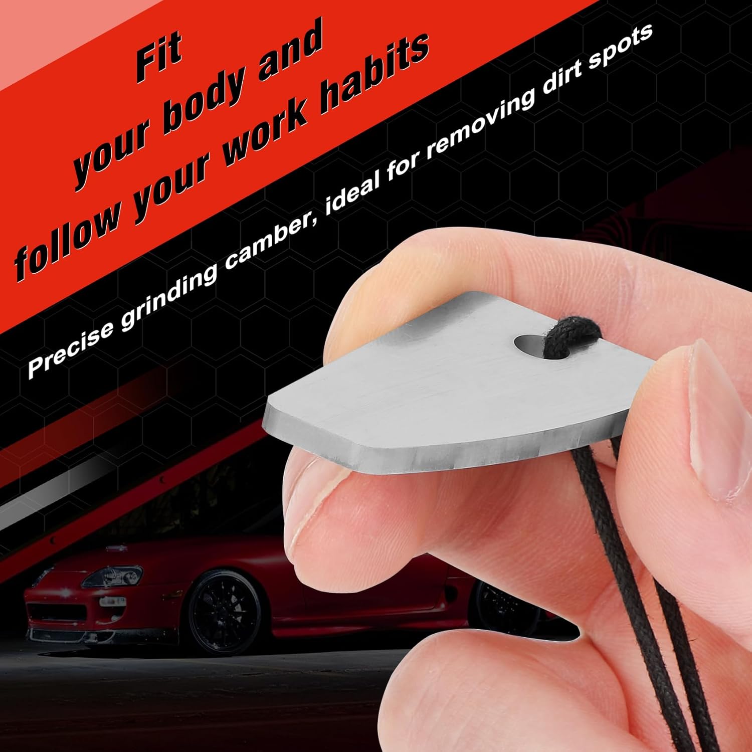 Carbide Scrapper Denibbing Blade &Shark Blade Denibbing Tool &Paint Run Removal Tool, File for Car Paint Repai Without Respraying, Avoid Having to Rework Indefinitely Replacement for mirka Shark Blade - Image 6