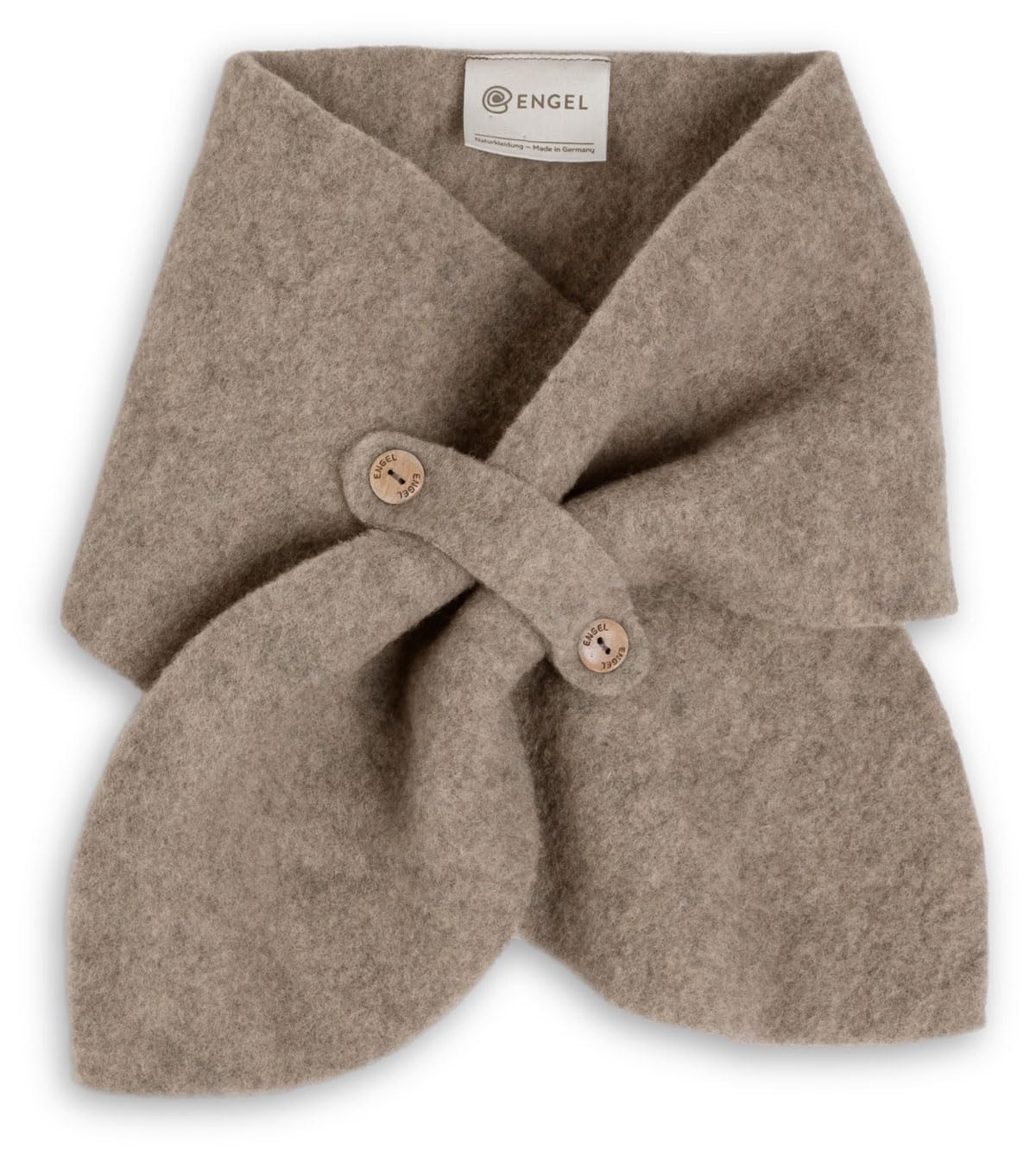 Engel Natur, Merino Baby dziecięcy szal polarowy, 100% wełna (kbT) (orzech melanż)