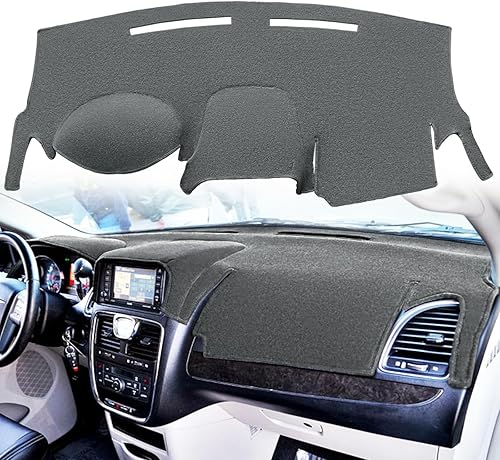 Alfombrilla de tablero personalizada con ajuste específico para Dodge Grand Caravan/Ram C/V Tradesman/Chrysler Town Country, cubierta de tablero con