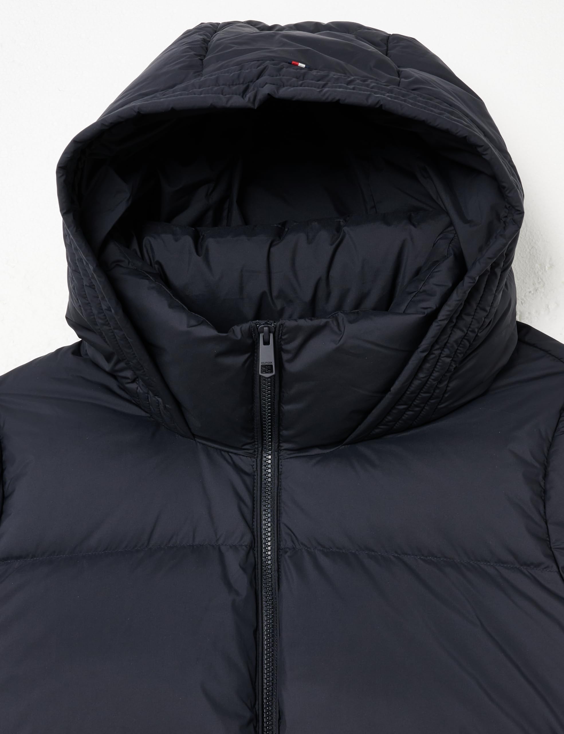 Tommy Hilfiger Damski płaszcz CRV CASUAL HW DOWN Z KAPTUREM WW0WW44233 Puffer Coat Desert Sky, 46, Niebieski (pustynne niebo), 72