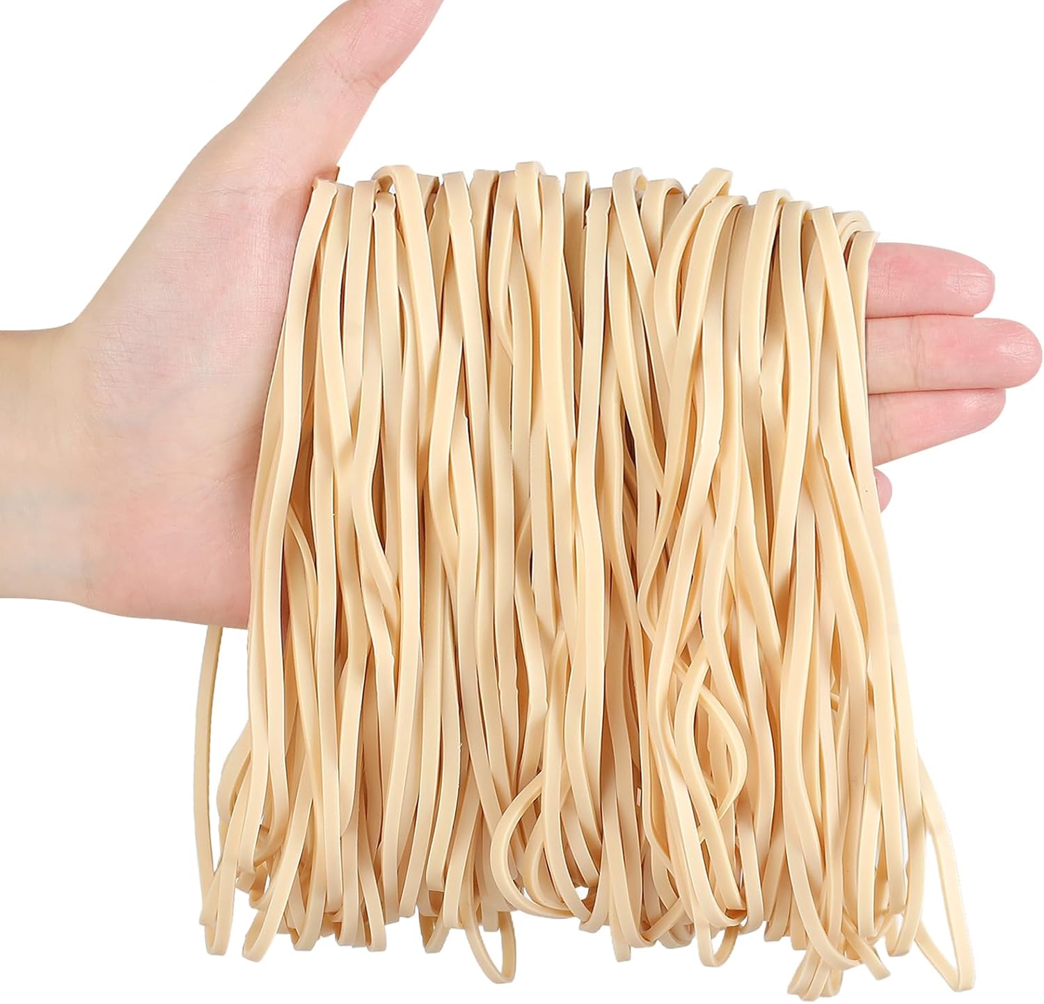 Large Rubber Bands, 120 Pcs, 7×1/8 Inches, Light Beige Big Rubber Bands, Giant Elastics for Office Large Rubber Bands, 120 Pcs, 7×1/8 Inches, Light Beige Big Rubber Bands, Giant Elastics for Office
