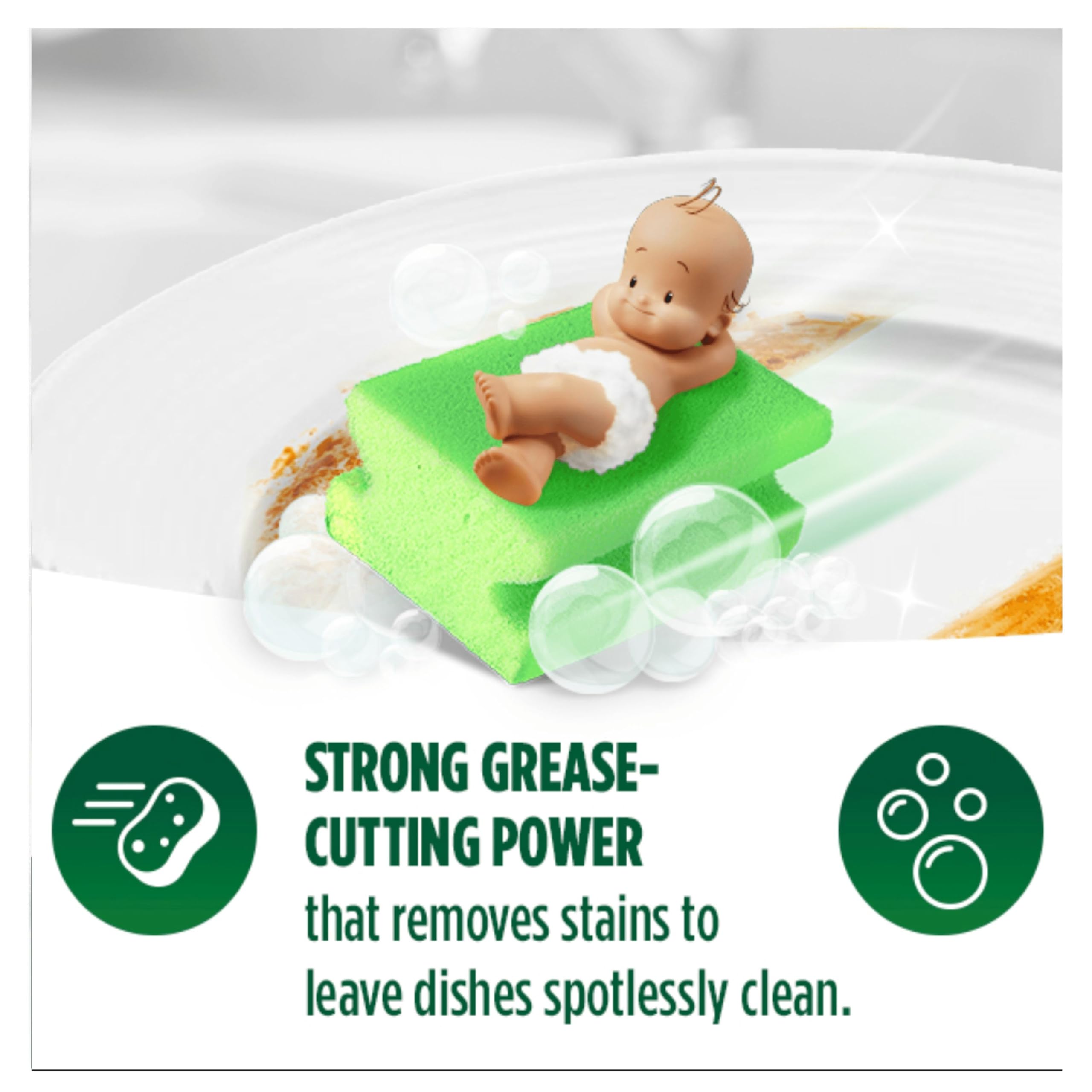 Fairy Original Washing Up Liquid Green with LiftAction 1450 ml, No Soaking, No Grease, No Fuss - 5