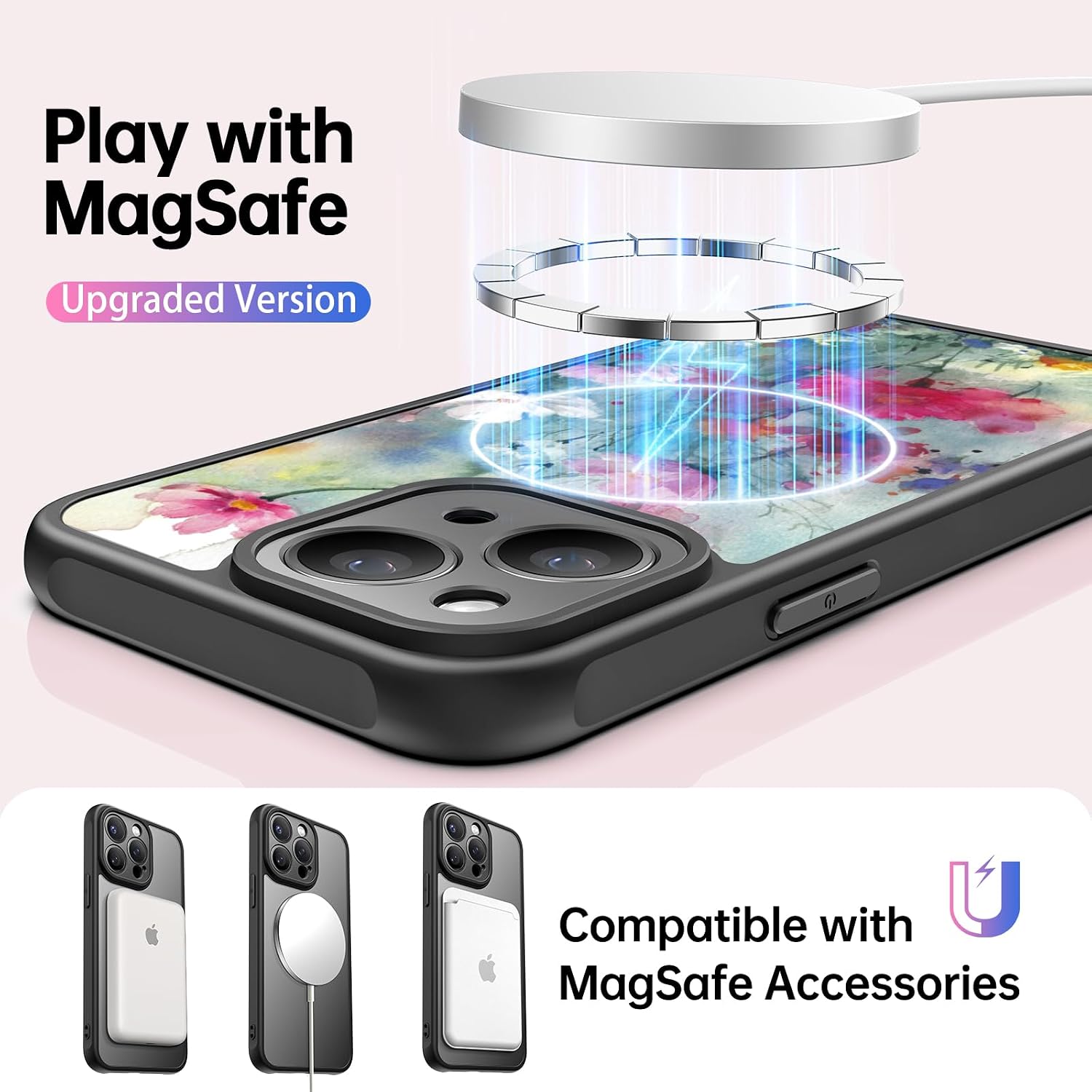  for iPhone 13 Mini Case, Wireless Charging & Drop Protection thumbnail