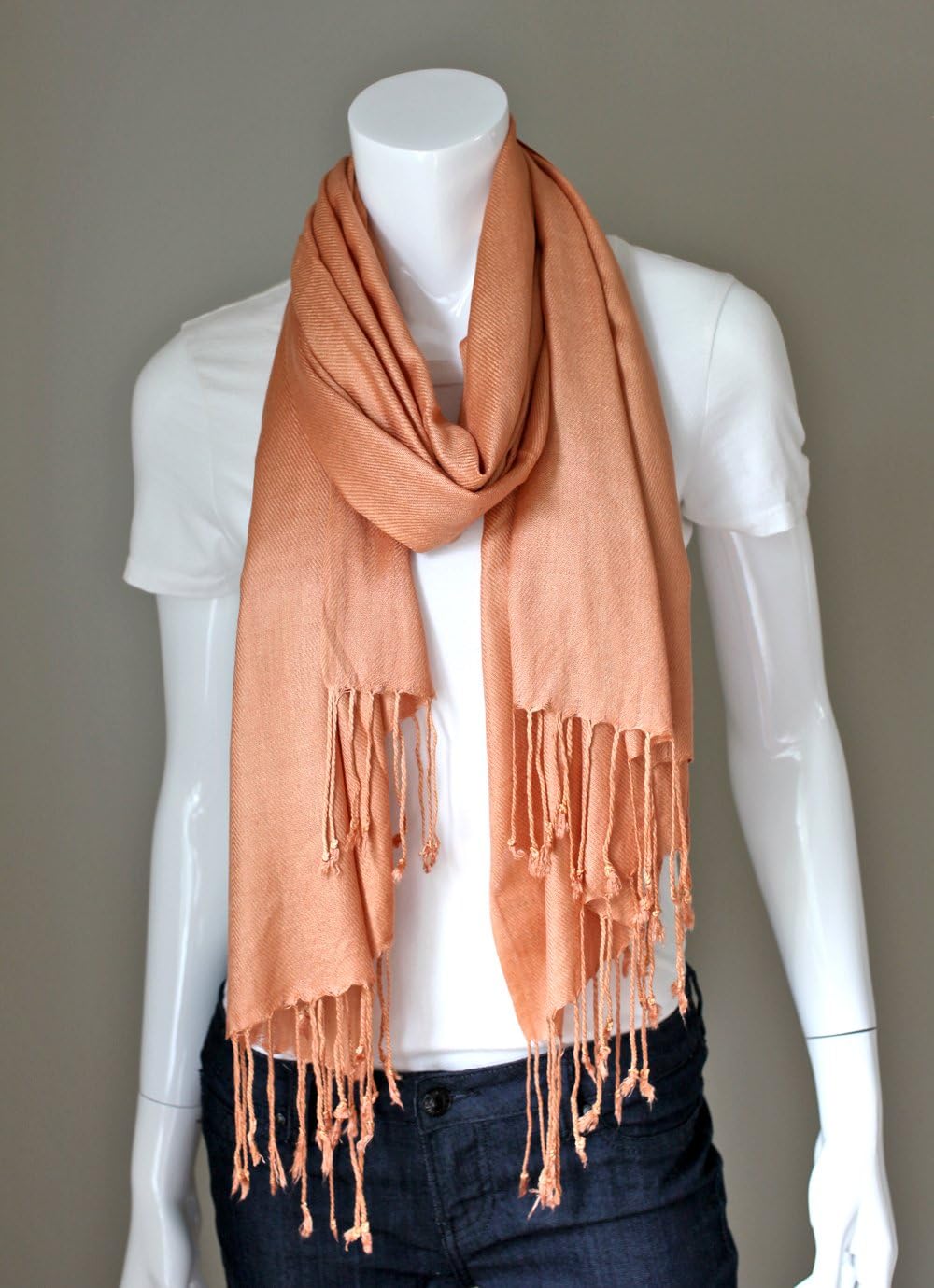 Anika Dali Premium Solid Color Pashmina Scarf/Shawl/Wrap (Camel)