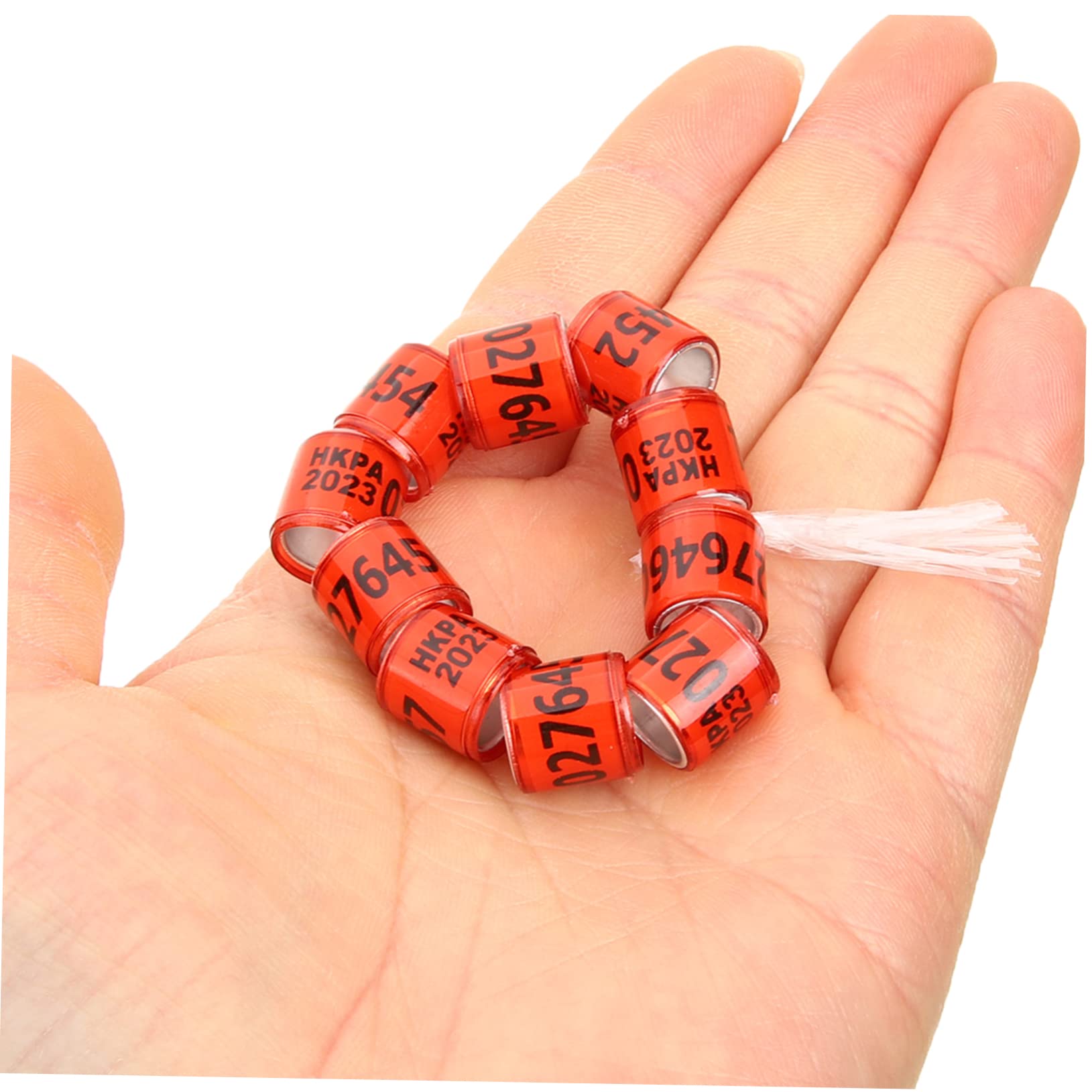 VANZACK 400pezzi per Piccioni Fasce Identificative per Pollame Facili Applicare e Rimuovere Resistente Multi-Colore Random