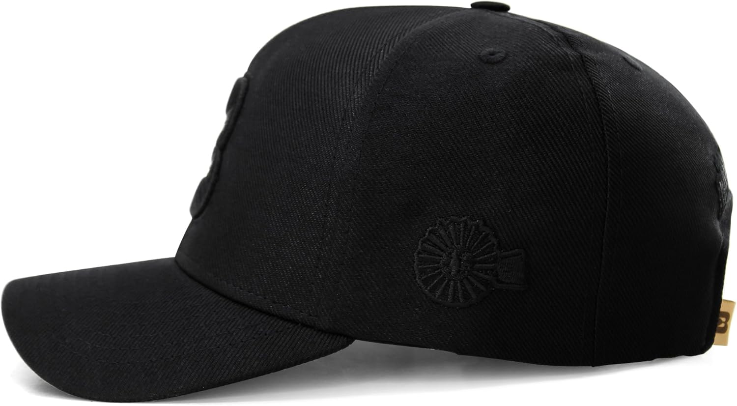 Cap Hat | Stylized B | Western Rancher Edition | Adjustable for Men Women (US, Alpha, One Size, Black)