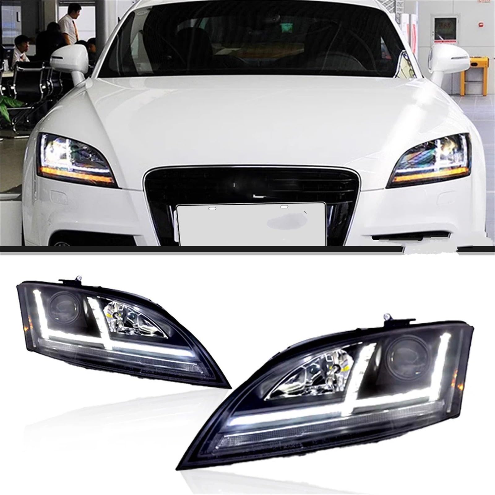 Gruppo Faro per Auto TT 2006-2014 Faro Anteriore Luci Auto Proiettore Faro Luce Diurna Accessori automobilistici